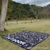 Tapis de pique-nique épaissi à ultrasons: Coussin d'extérieur résistant à l'humidité pour pelouse et camping avec piquets de sol