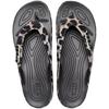Crocs Classic Cloud Herringbone Slippers Women's Black Panther Print