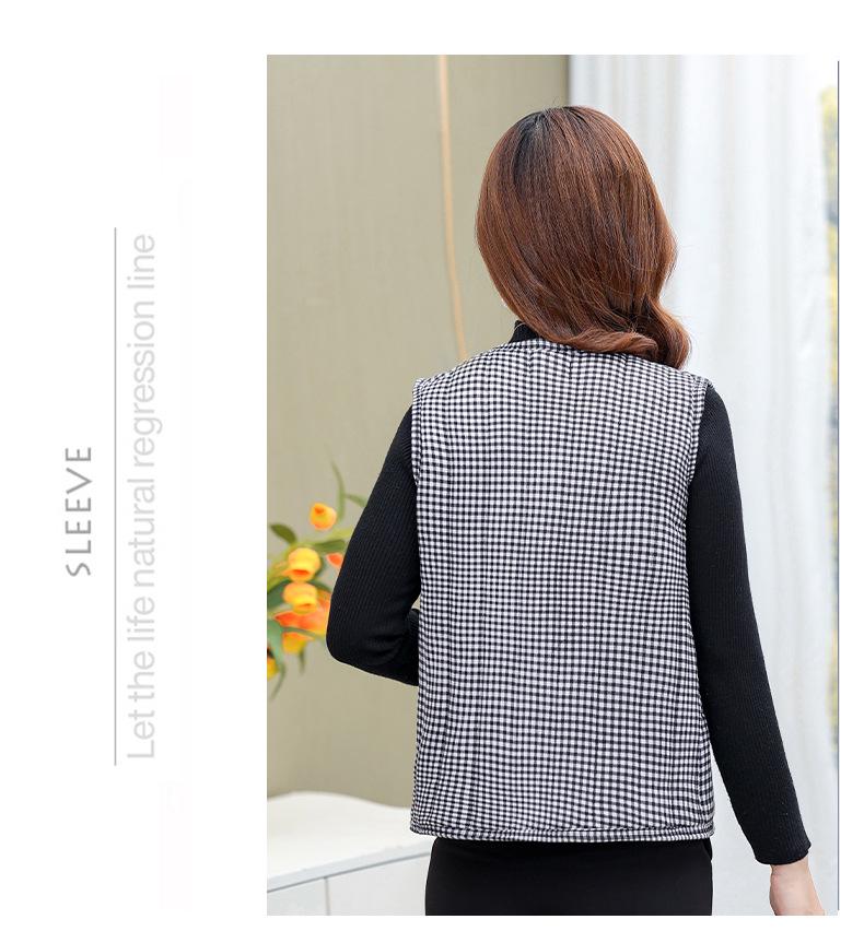 Camel Down Cotton Vest for Women - Autumn & Winter Versatile Shoulder Warmer for Middle-aged & Elderly Moms