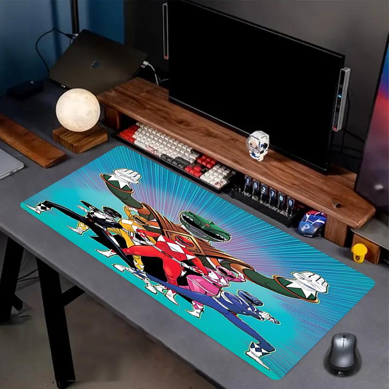 Mighty Morphin Power Rangers Print Mouse Pad, Anti‑Slip Desktop keyboard Mat, for PC Laptop Gaming Working Daily Use, Cool Festival Surprise Gift