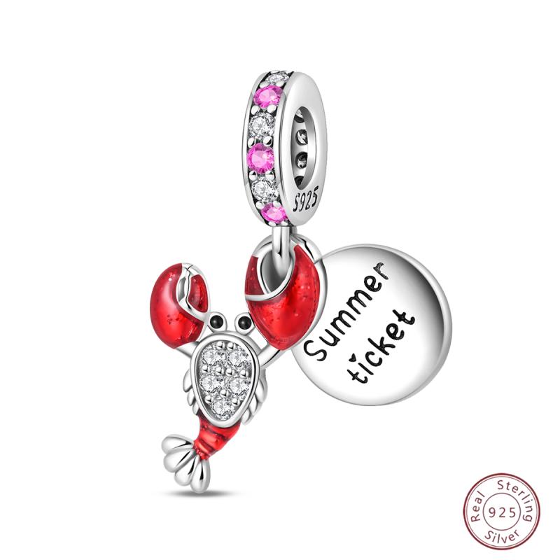 New Copper Charm Bead Mother'S Day Love Heart Family Charm Bead Pendant Fits Bracelet Womens Jewelry Gift