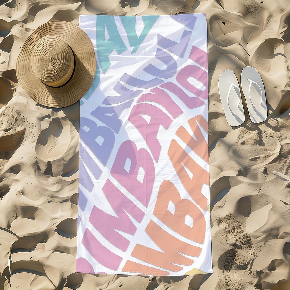 B-BimbaES Fashion Towel Beach Towel Oversized Quick Dry Towel Absorbent Soft Swim BeachTowels for Men Women