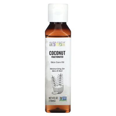 Aura Cacia Fractionated Skin Care Oil Coconut 4 Fl Oz (118 Ml), 1 Pc.