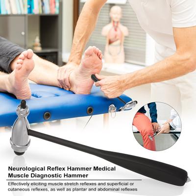 Martello per riflessi neurologici Martello diagnostico per muscoli medici HealthCare Percussore Rilassamento della gamba e della schiena