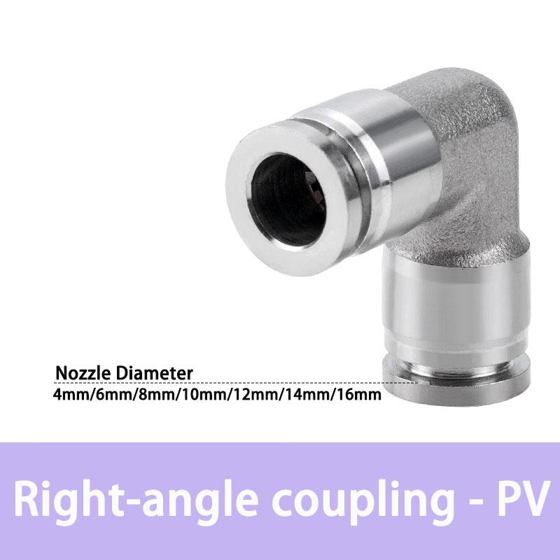 PU PE PV PY PZA SA PM PK PLM 304 stainless steel metal pneumatic quick coupling 4 6 8 10 12 14 16mm push in air Hose connector