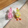 Transparent Glitter Duck Squeeze Toy, Mini Duck Anxiety Relief Sensory Toy, Slow Rising Animal Shape Stress Toy