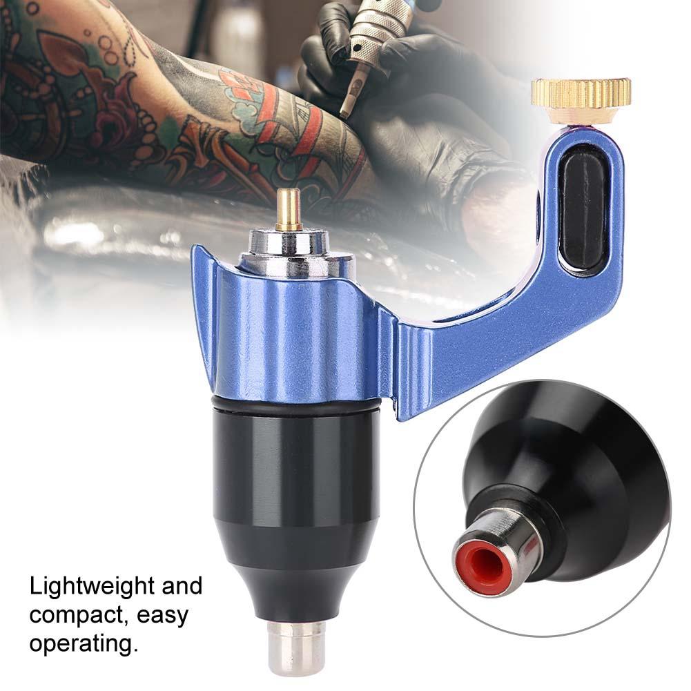 RCA Interface Tattoo Machine Strong Rotary Motor Liner Shader Tattoo Device Blue