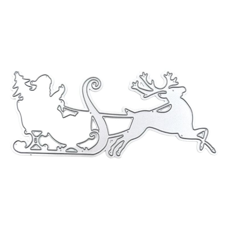 5 Pcs Christmas Tree Cutting Dies Embossings Stencils Christmas Metal Die Cuts for DIY Scrapbooking Card Decoration