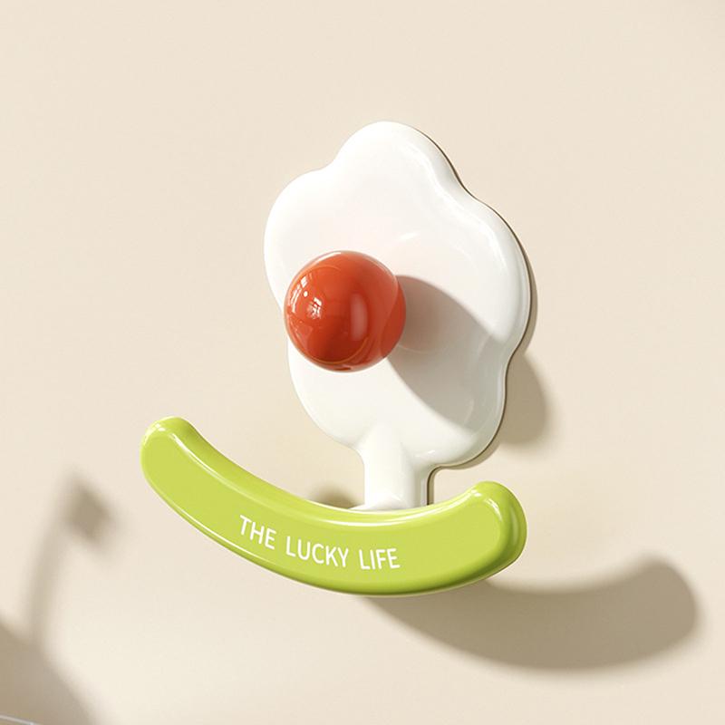 

1 шт. Дофамінова квітка гачок на присосці без пробивання міцний тканинний гачок для за дверима ванної кімнати