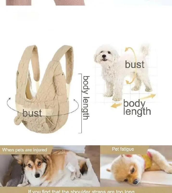 Soft Dog Carrier Cat Backpack Extra Large Capacity Pet Chest Bag Dog and Cat Outdoor Bag Waterproof and Wind Resistant Portable