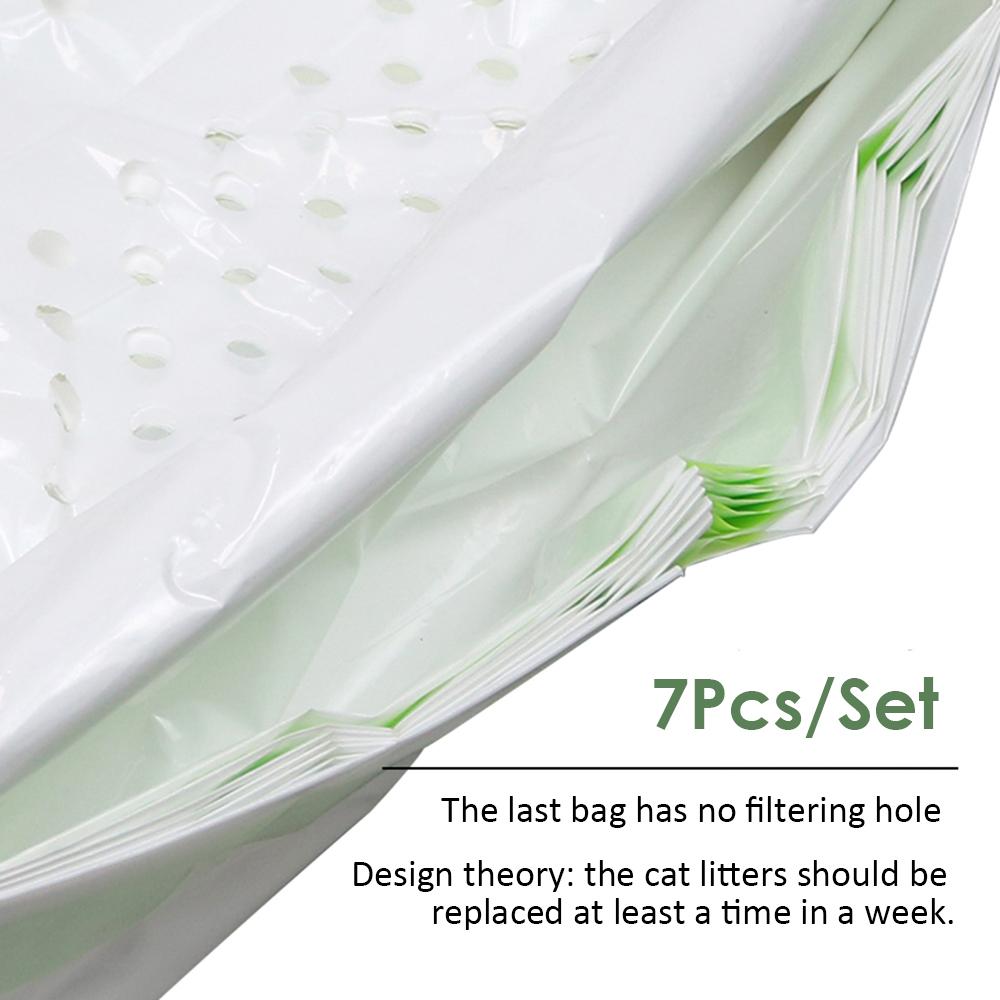 Cat Litter Filter Bag Drawstring Litter Sifting Liners Kitty Waste Litter Box Liners