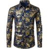 Fashion Comfortable 2024 New 3d Printed Floral Pattern Shirt Beach Sun Casual Slim Fit Fashion Mens Shirt Long Sleeve Shirt