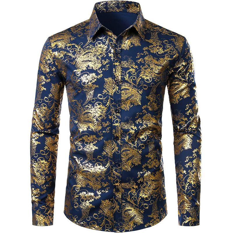 Fashion Comfortable 2024 New 3d Printed Floral Pattern Shirt Beach Sun Casual Slim Fit Fashion Mens Shirt Long Sleeve Shirt