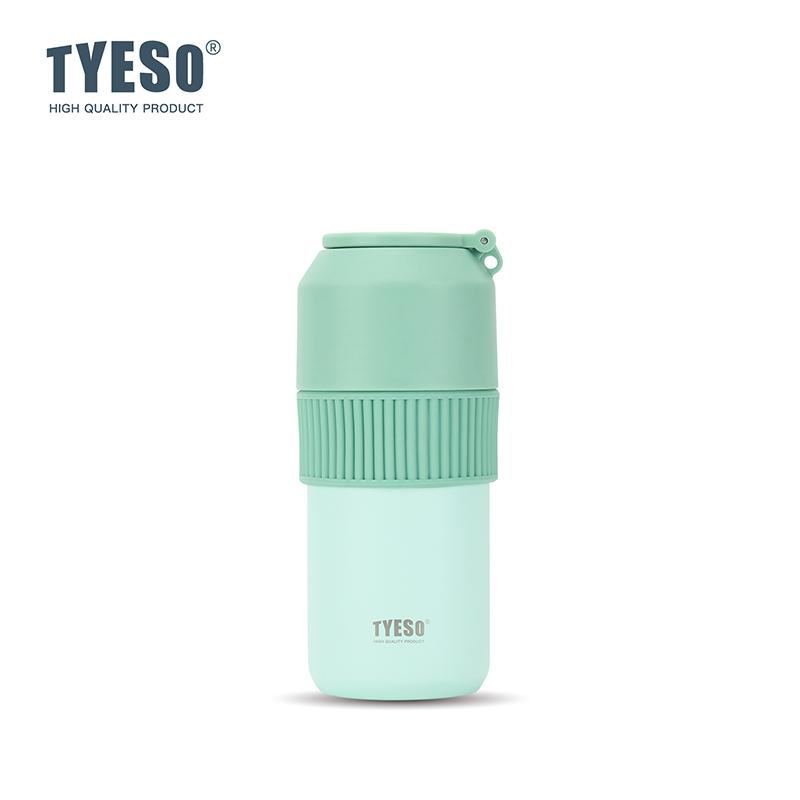TYESO Vakuumisolierter Flaschenkühler für Haustierflaschen, Weinflaschen, Kaffee, Edelstahl, Sommer, Outdoor, Tragbar, Inklusive Becher
