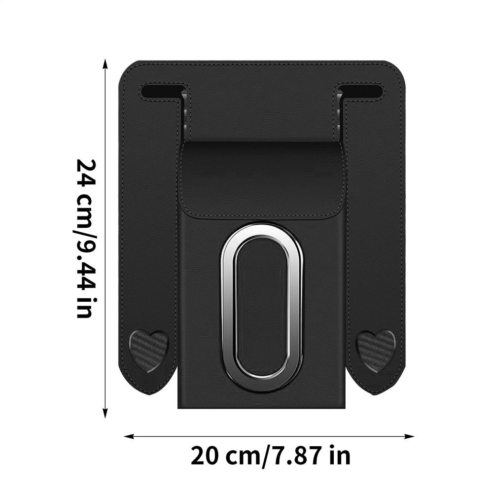 Car Seat Back Tissue Box Holder Leather Drawer Box Facial Paper Organizer Multifunctional Double Hook Tissue Box Interior