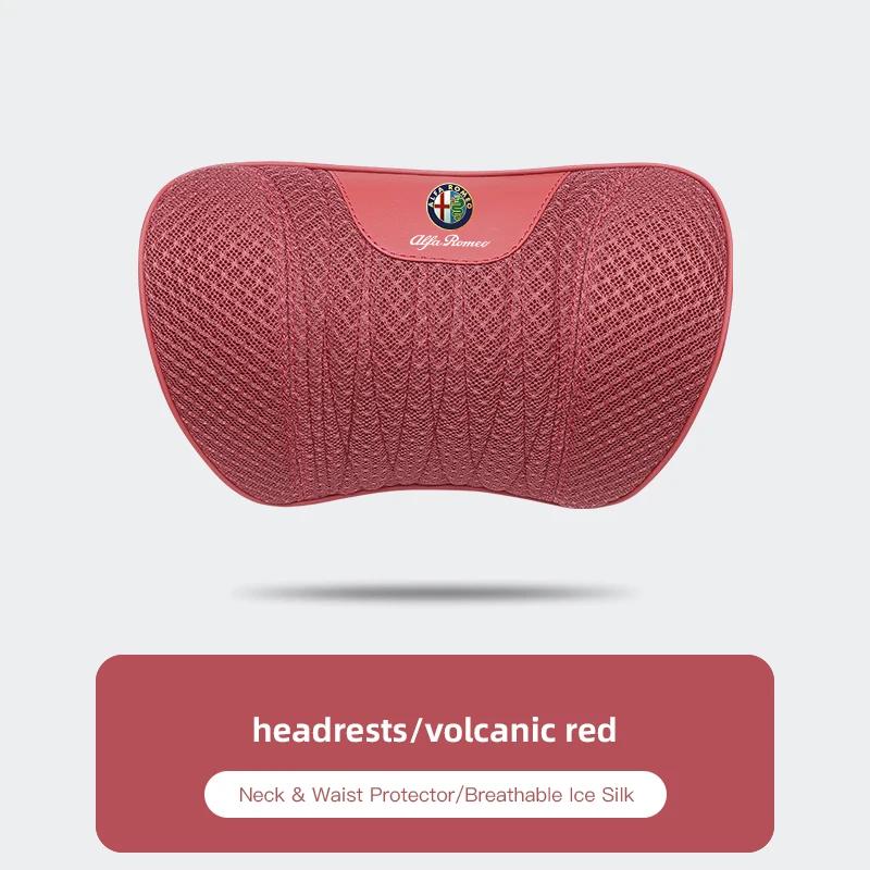 

Автомобильные наклейки Для Alfa Romeo Ледяной шелк Чехлы на сиденья автомобиля Автомобильный подголовник Подушка для шеи Поясничная поддержка Для Alfa Romeo Giulietta Mito 159