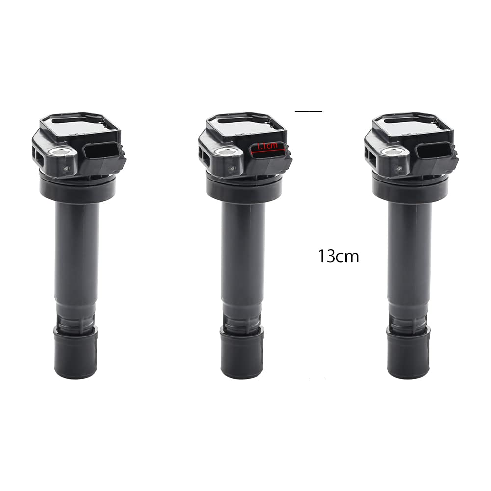 Set of 3 Ignition Coils for Daihatsu Move, 3-pin, Genuine Part Number 90048-52126