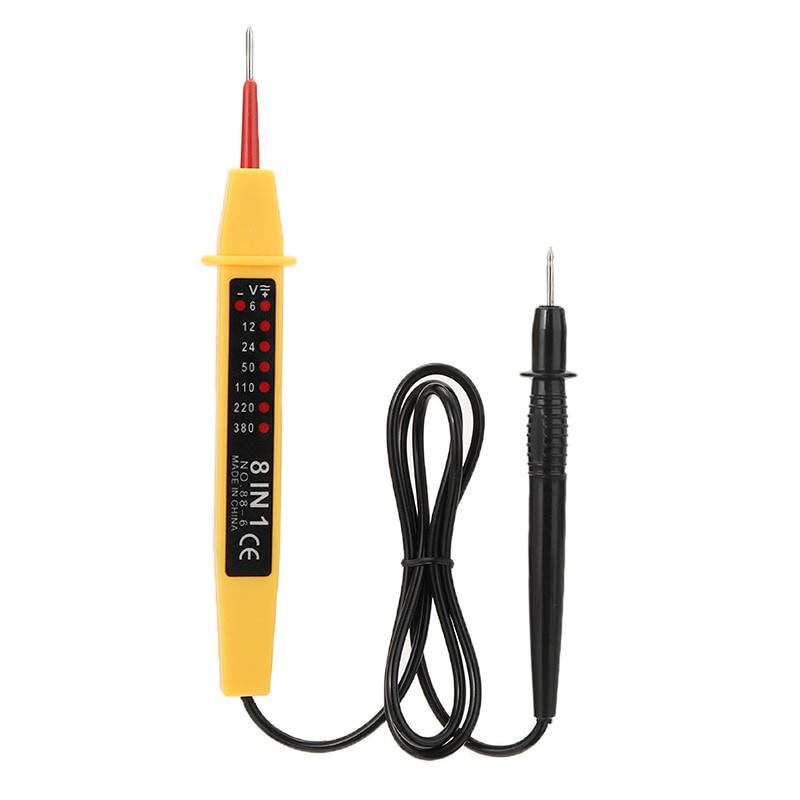 High Quality 8-In-1 Voltage Tester Auto Car Voltage Test Pen AC DC 6-380V Electrical Instruments Tester Detector