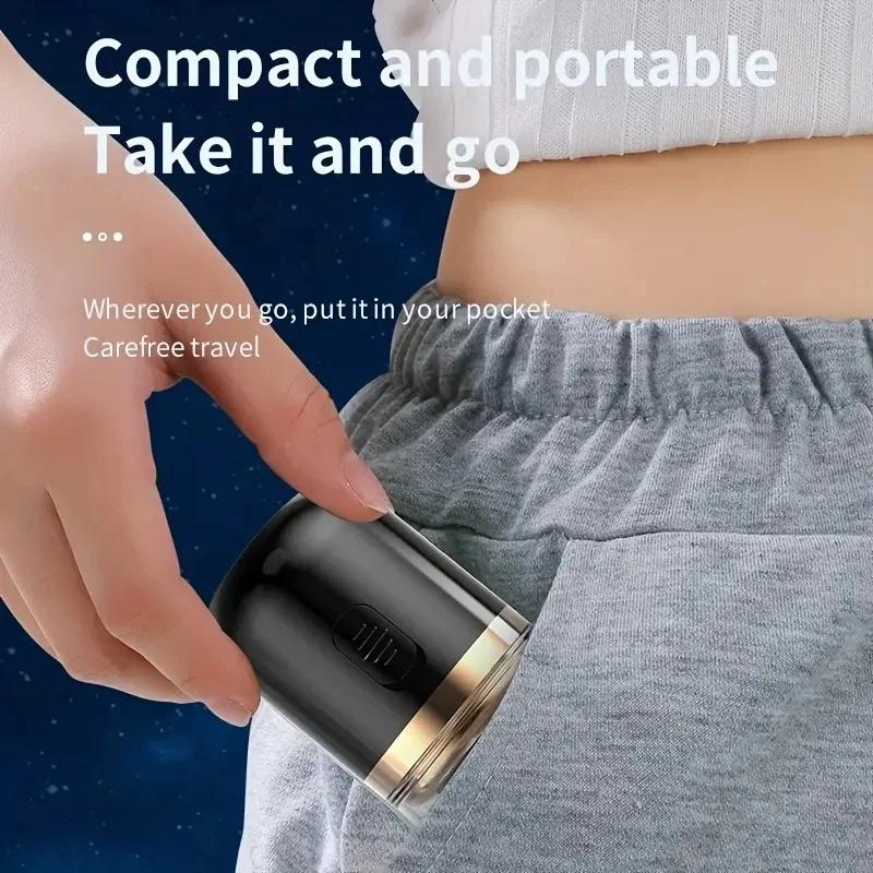 2 IN 1 Mini Portable Electric Capsule Shaver Nose Hair Trimmer Rechargeable Electric Beard Scraper Knife For Men's Travel Razor