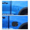 Exterior Fuel Tank Cap Cover Trim For 19+ Chevy Silverado GMC Sierra CarbonFiber