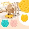 Silicone Lick Slow Feeder for Dogs and Cats with Suction Cup - Pet Bowl Placemat for and Dry Food