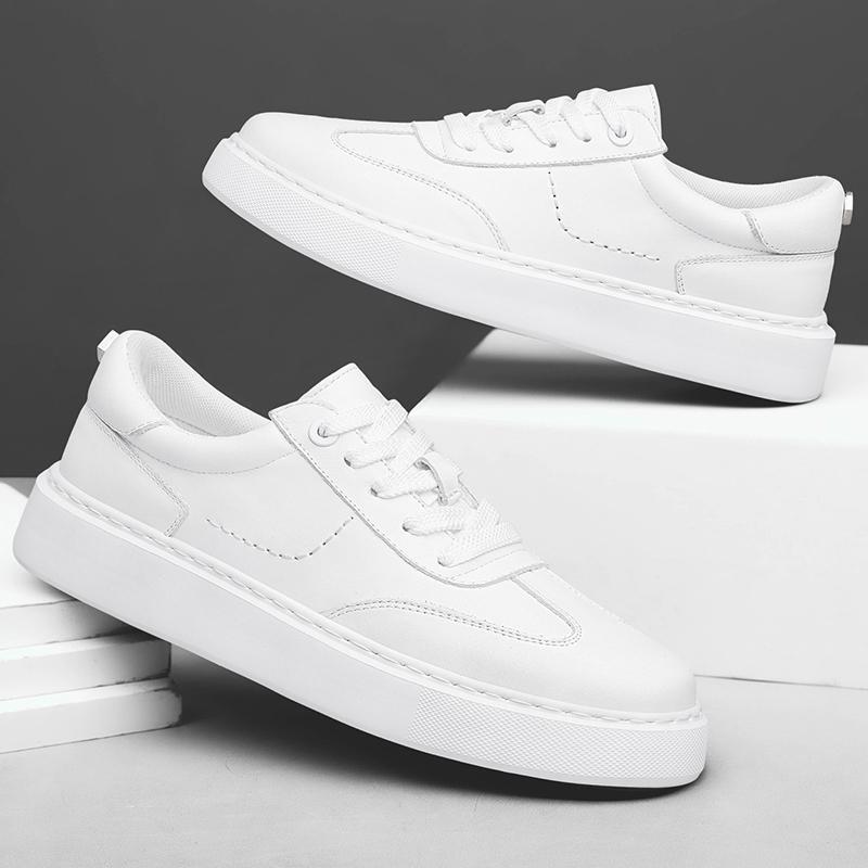 Genuine Leather Men's Sneakers Lightweight Sports Tenis Masculino All-match Travel Male Skateboard Footwear Simple Casual Shoes