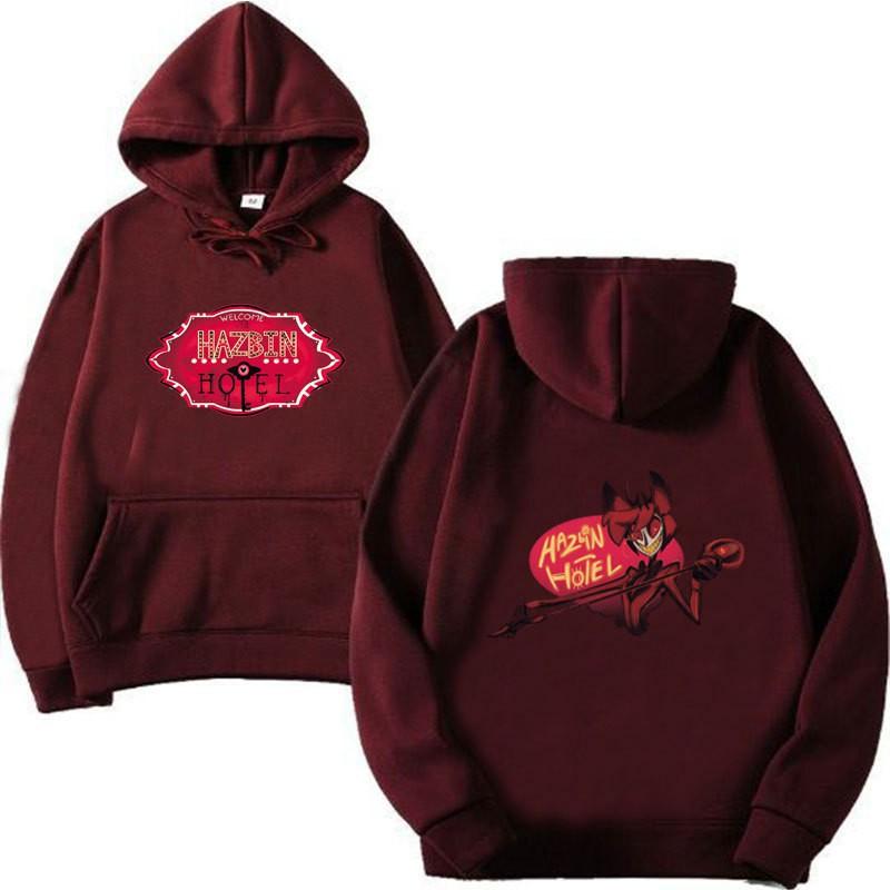 Hazbin Hotel Hoodie Unisex Oversized Cotton Sweatshirt Casual Wear