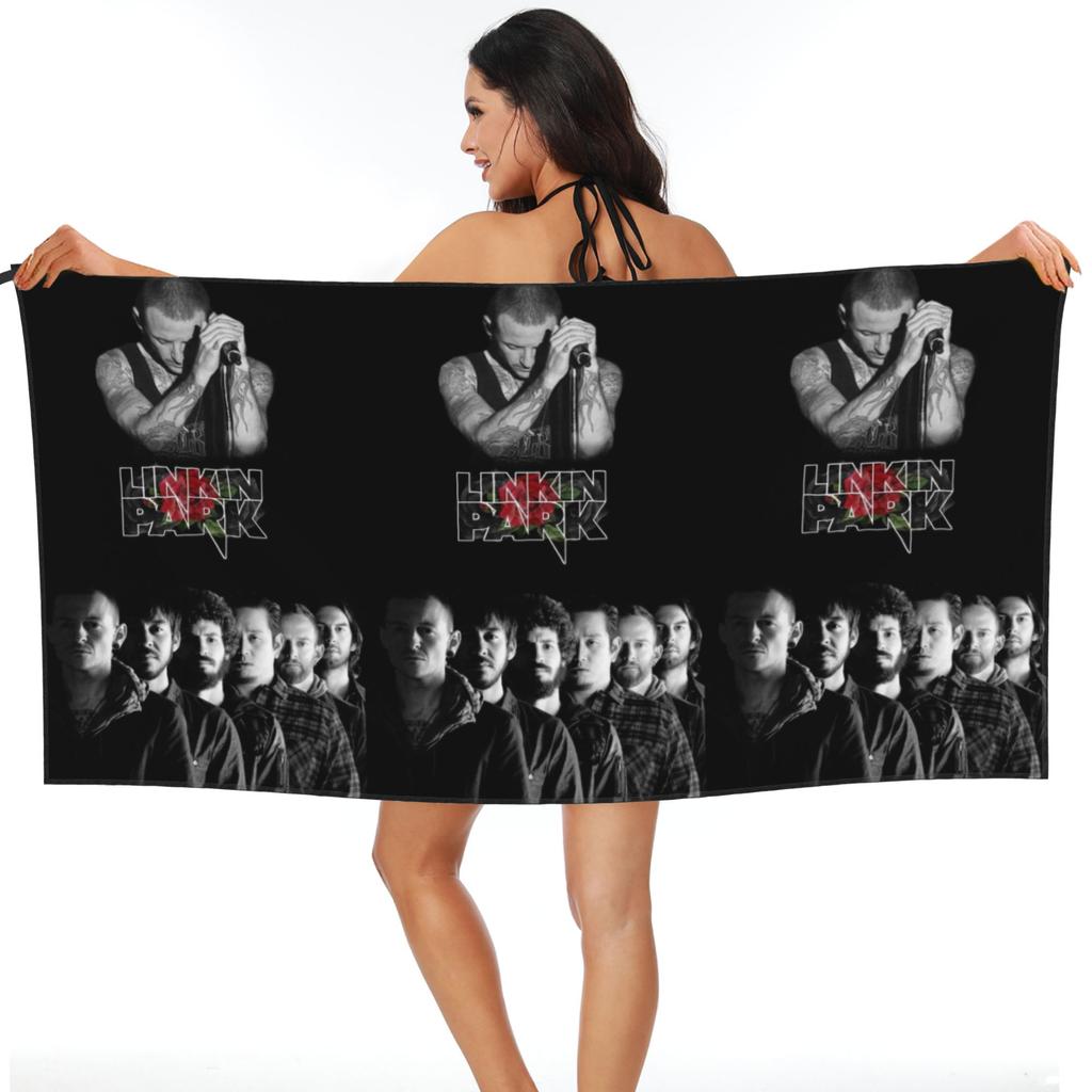 L-Linkin Hot Band Park American rock band Beach Towel Soft Microfiber Quick Dry Absorbent Quick Towels For Swimming