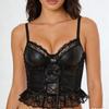 European Style Lace-Up PU Corset Camisole: Waist Cinching & Body Shaping Design