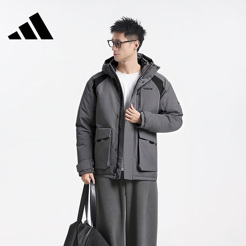 

Adidas Мужская зимняя парка с капюшоном, пуховик L