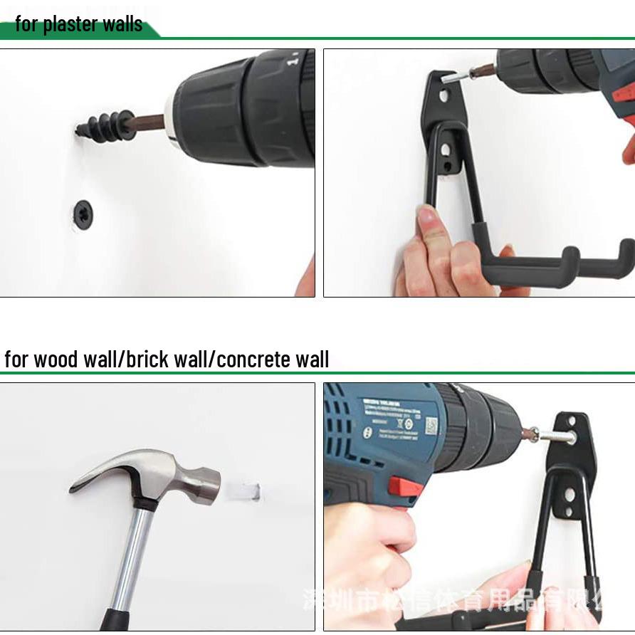 Large Wall-Mounted Garage Hook Kit for Heavy-Duty Storage & Organization