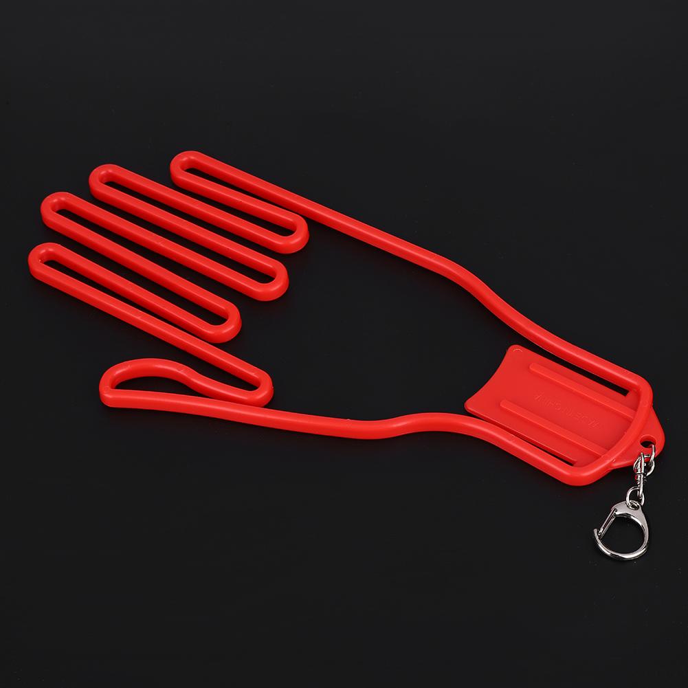 DIY Plastic Golf Gloves Keeper Stretcher Gloves Support Frame Rack Holder (Red)