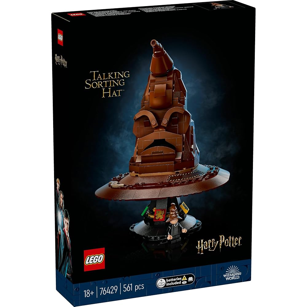 LEGO Harry Potter Talking Sorting Hat Toy Gift for Kids and Adults Home Decor Building Blocks 76429