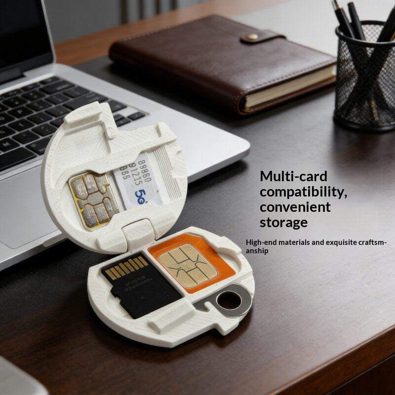 3D Printed Sim & Tf Card Holder, Portable Memory Card Storage Case With Eject Pin,Shockproof Holder For Storage Card For Travel