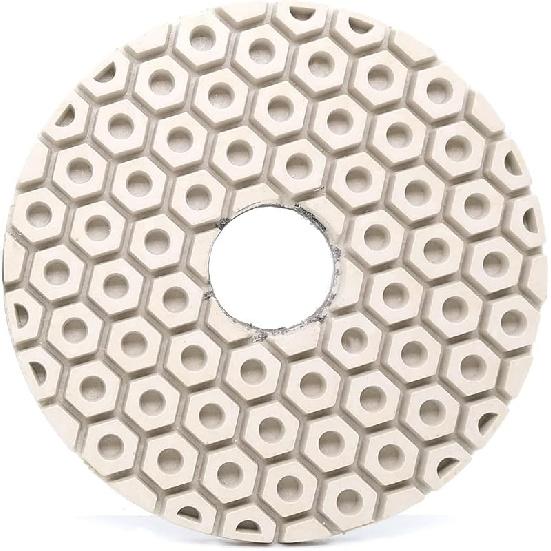 4 Inch Hexagonal Honeycomb Diamond Polishing Pads Wet/Dry for Granite Marble Concrete
