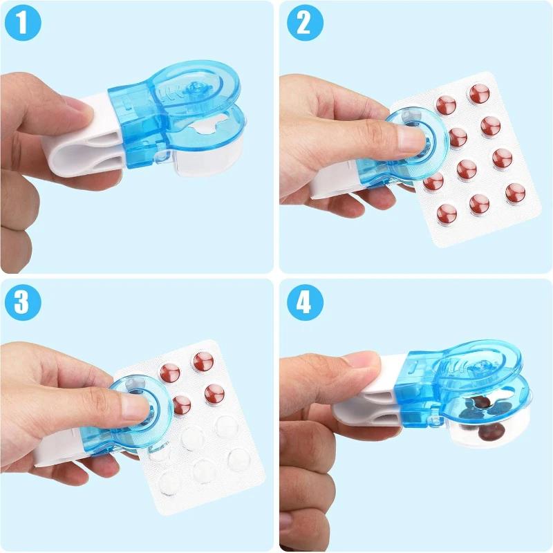 Anti-pollution Artifact for Household Drugs Portable Anti-contact Pill-taking Device forThe Elderly Medicine Dispenser Pill Case
