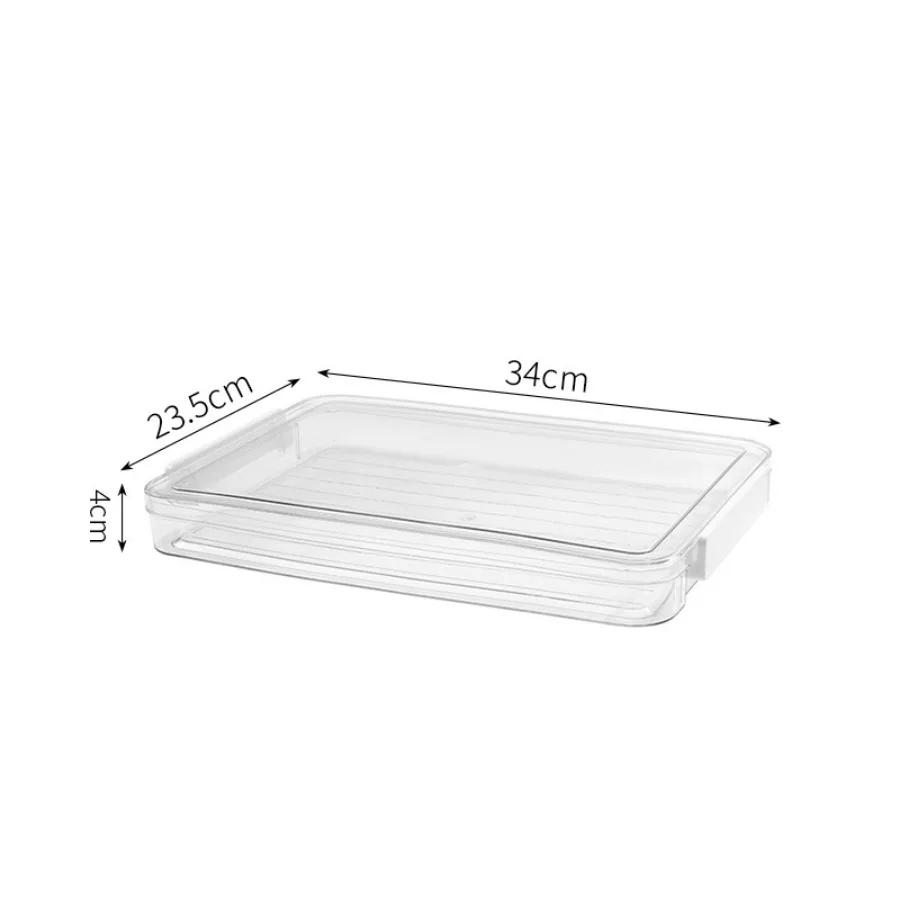 

Transparent Storage Box Office Desktop Storage Container Large Capacity Dust-proof Transparent File Moisture-proof Archive Bag