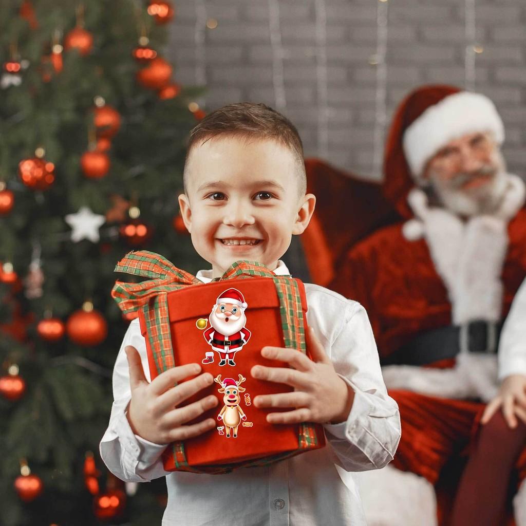 Adorable Cartoon Santa Claus Interactive Puzzle Diy Face Stickers For Kids Fun