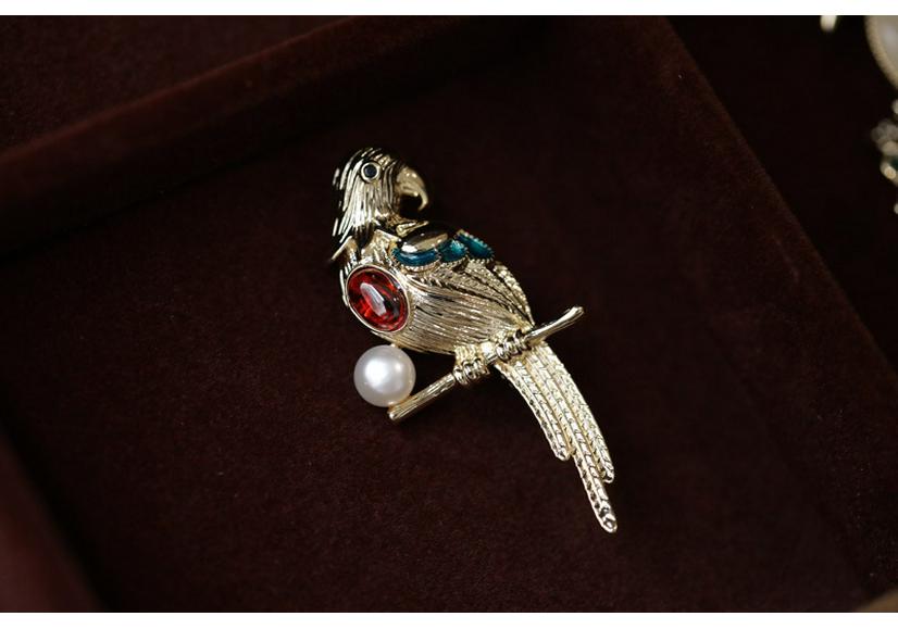 Bo Xin Yun Cute Animal Zirconia Brooch – Little Bird & Elephant Pin