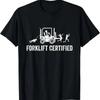 Lustiges Gabelstaplerfahrer Zertifiziert T-Shirt Herren Baumwolle Grafik T-Shirt Vintage