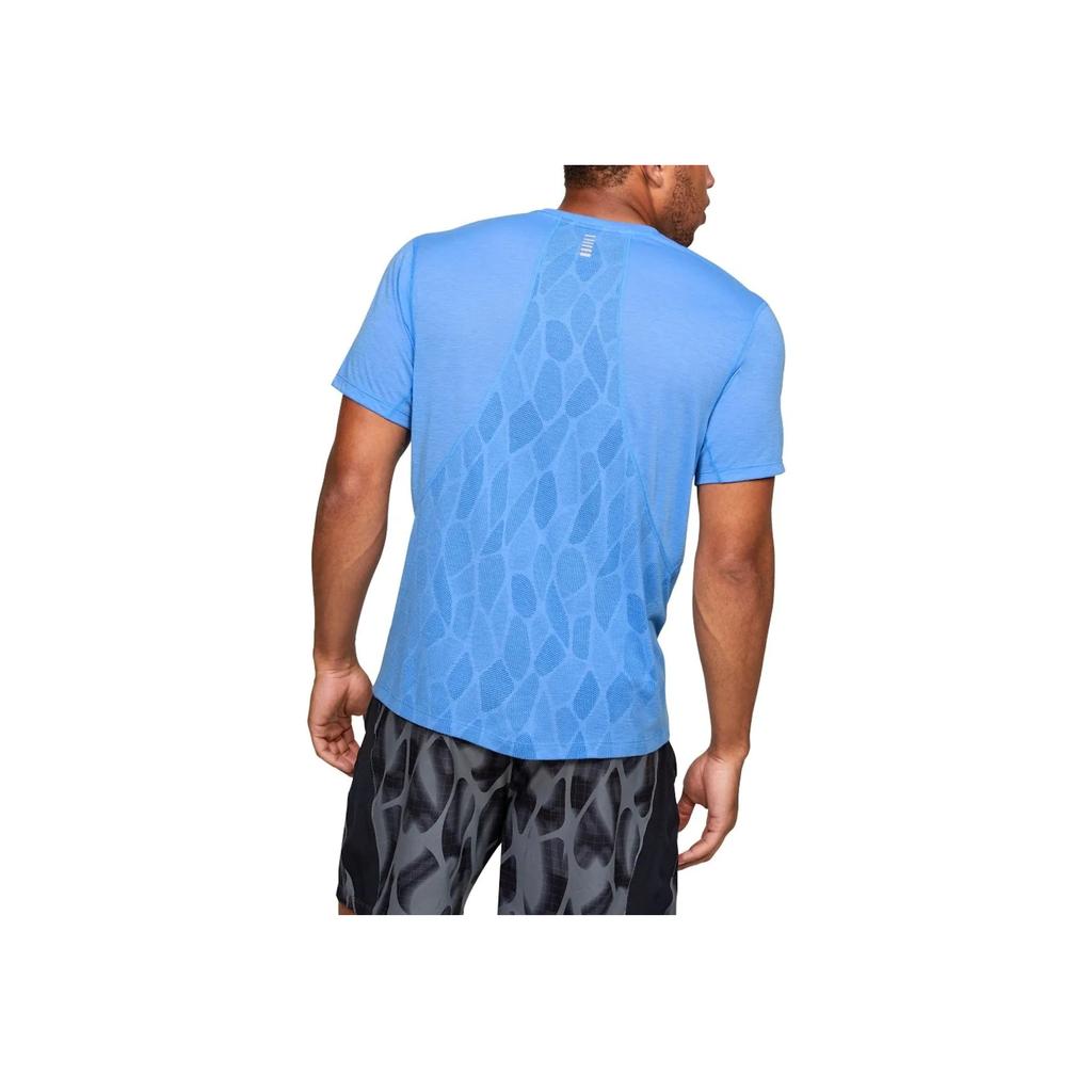 Under Armour Logo Print Crew Neck Short Sleeve T-Shirt Men tops Deep-Sky-Blue 1350096-465