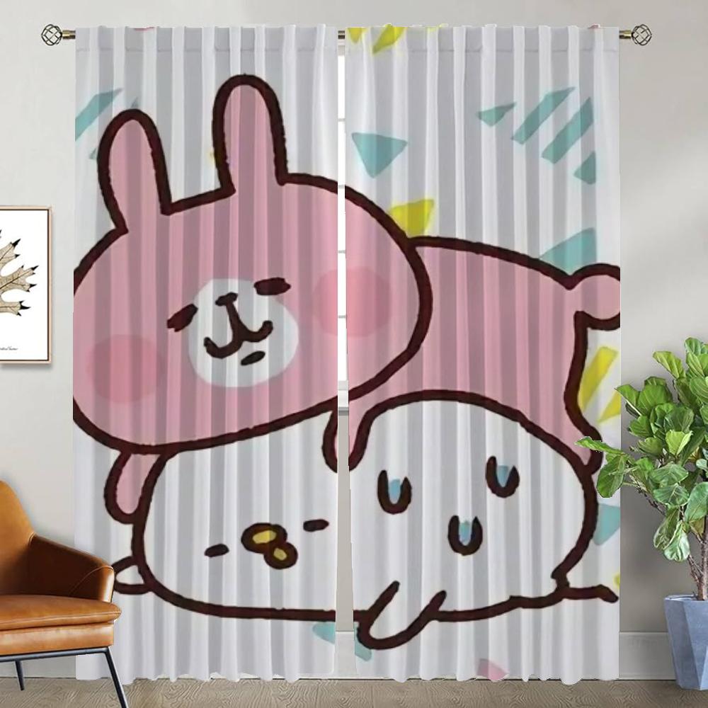 Vorhänge für Innenräume 2 Stück Kanaheis Elegante Raumvorhänge für Wohnzimmer Verdunkelungsvorhang Raumteiler Halloween Dekoration