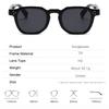 New in Vintage Rivet Square Sunglasses Women For Men Luxury Brand Designer Sun Glasses Punk Anti Blue Light Eyeglasses Frame