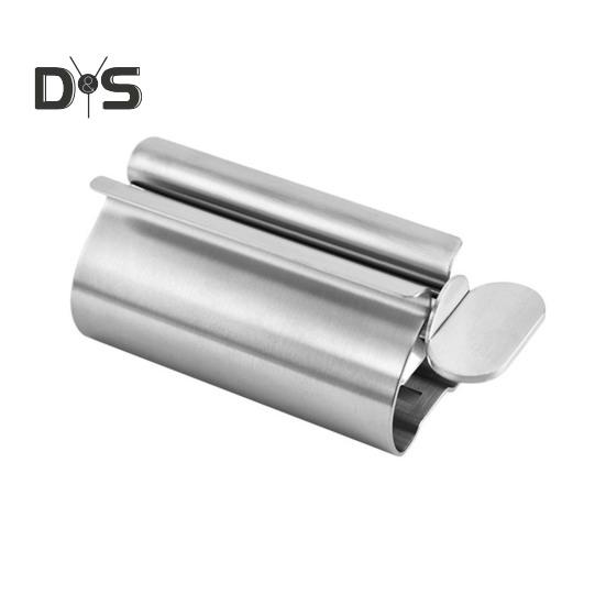 Stainless Steel Toothpaste Squeezer Compact Design Reusable Multifunctional Metal Toothpaste Tube Wringer Seat Holder Stand