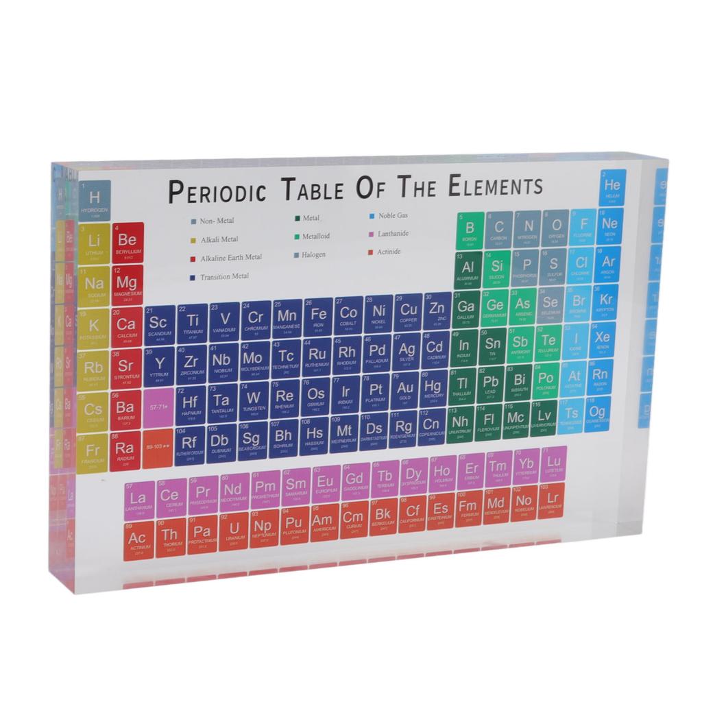 Vzdělávací Dekorace Periodické Tabulky Bezpečná Bez zápachu Moderní Akrylová Periodická Tabulka Prvků pro Domov Školu