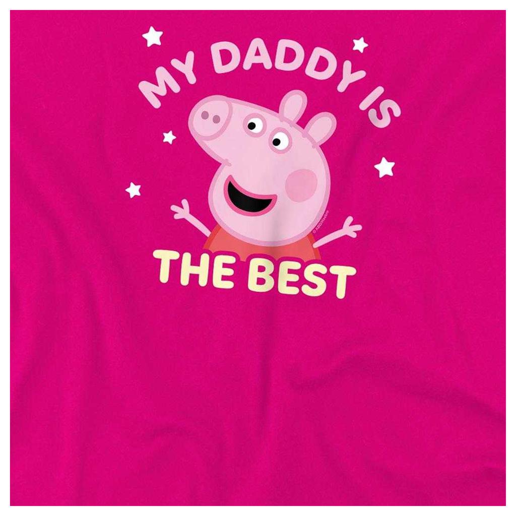 Peppa Pig Girls My Daddy Is The Best T-Shirt