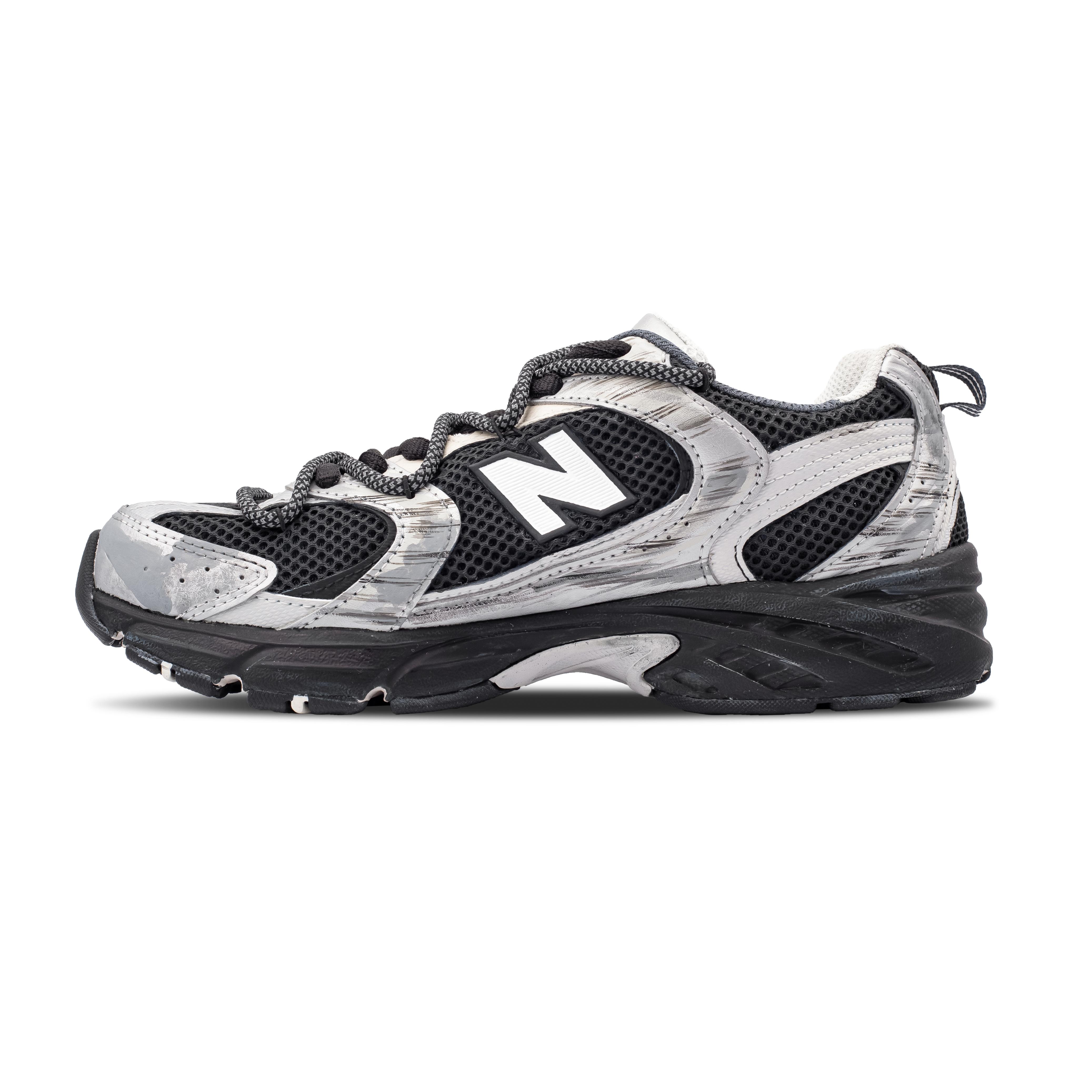 

New Balance NB 530 Slip Resistant, Abrasion Resistant, Breathable Low top Running Shoes Unisex Silver Black MR530KA(Team34-) 44