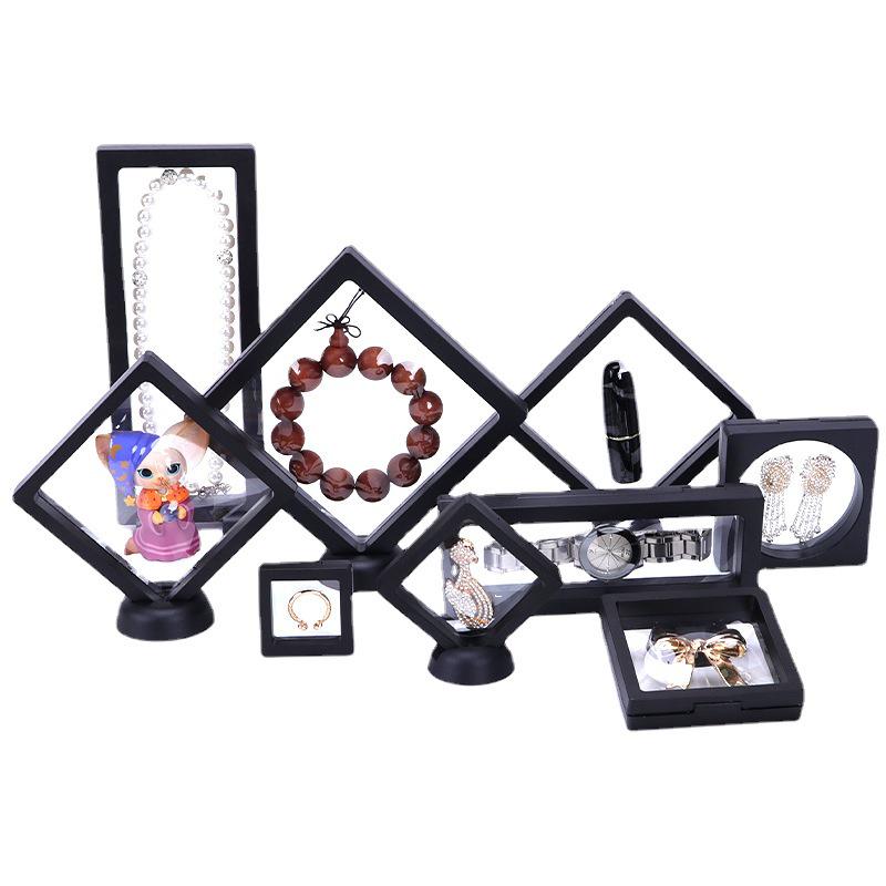 Transparente PE-Folie Schmuck-Display- & Aufbewahrungsbox - Oxidationsschutz Ring- & Abzeichen-Organizer