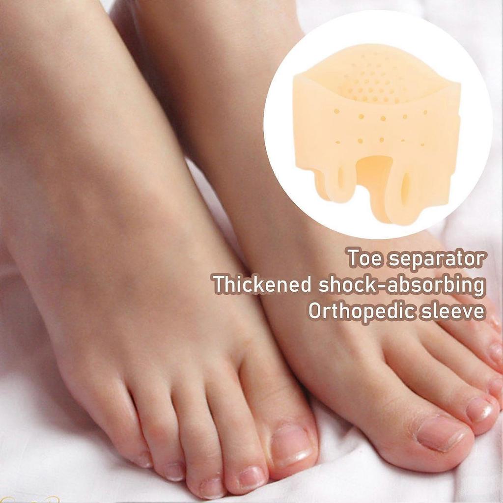 Breathable Silicone Toe Separators with Ergonomic Contour for Overlapping Toes Daily Comfort