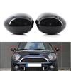 1 Pair Door Side Wing Mirror Cover Rearview Mirror Cap Gloss Black Left Right for Mini R55 R56 R57 R58 R59 R60 R61 Clip-on